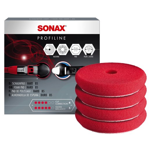 Sonax Profiline Schaumpad hart 85mm 4er Set