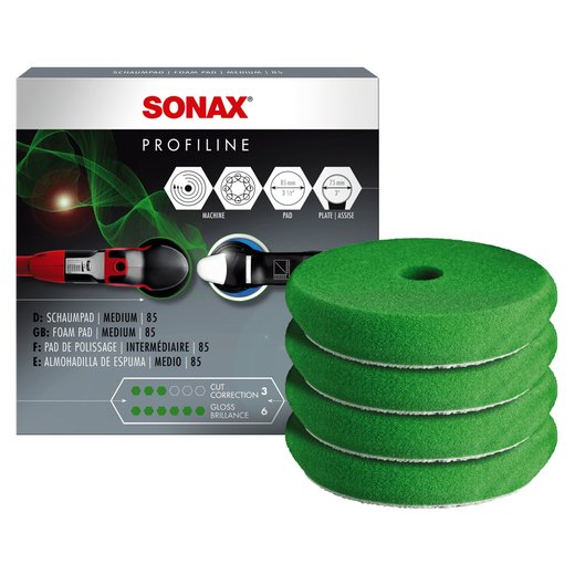 SONAX PROFILINE Schaumpad medium 85mm 4 Stck